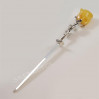 Srebrny nożyk do kopert z bursztynem NÓŻ TU166/0