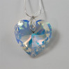 Serce z kryształkiem swarovskiego - CRYSTAL AB 40.0 mm