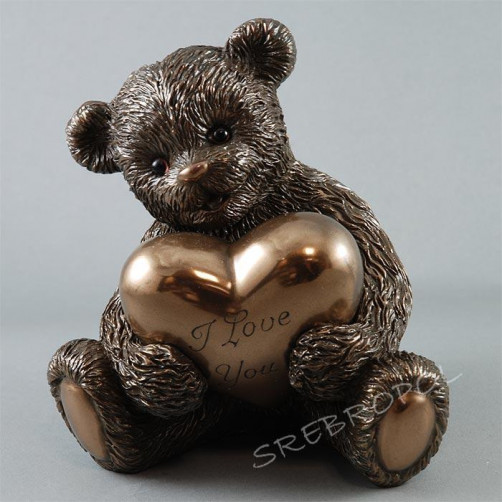 Figurka miś z sercem - KOCHAM CIĘ GN07756A1