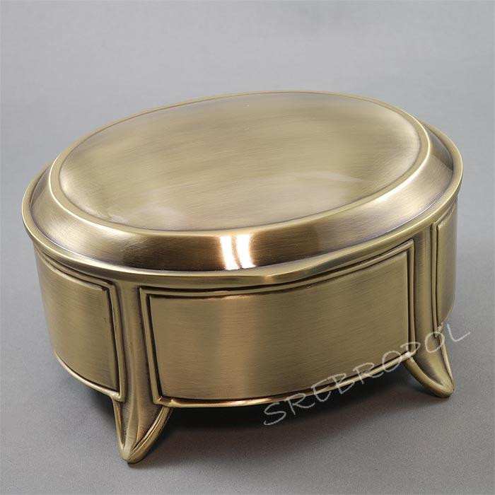 Szkatułka mosiądzowana 461-4574