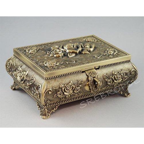 Szkatułka mosiądzowana 461-4759