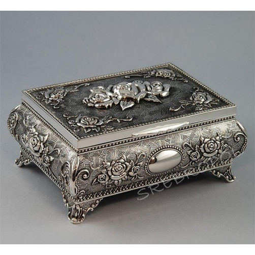 Szkatułka posrebrzana 461-4753