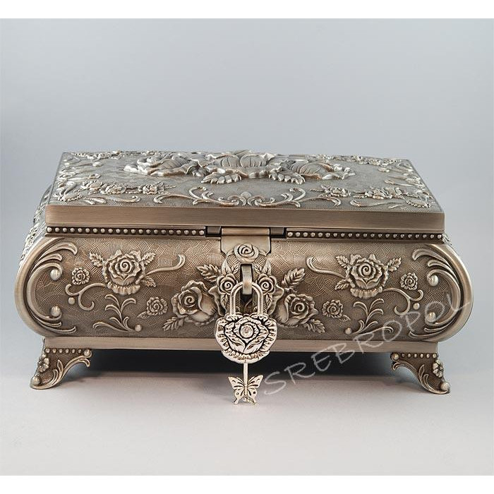 Cynowana szkatułka na biżuterię 461-4730