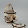 Kubek z zaparzaczem - porcelana japońska Pawie 85KC