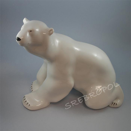 Siedzący niedźwiedź polarny ŁOMONOSOW 571-0001