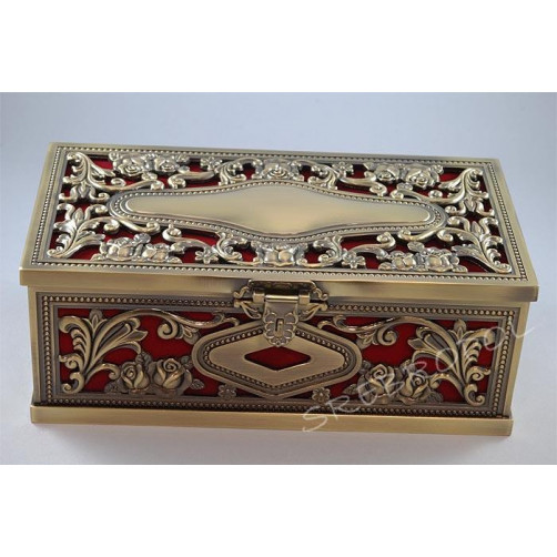 Szkatułka mosiądzowana 461-4681