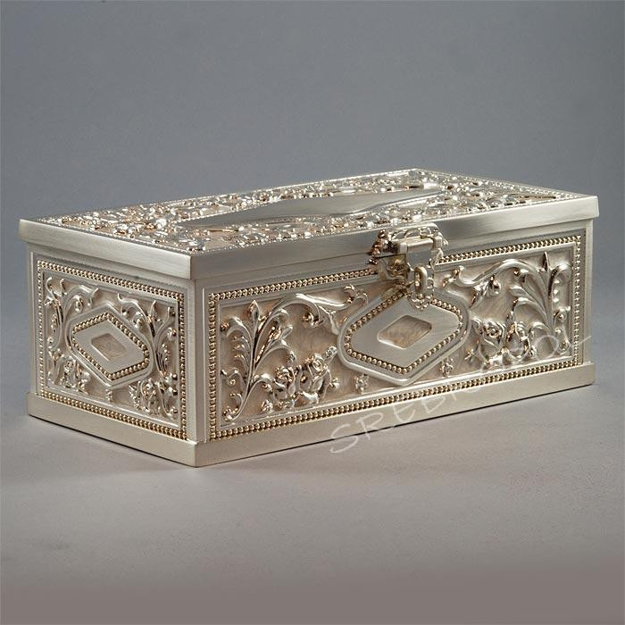 Szkatułka posrebrzana 461-4521