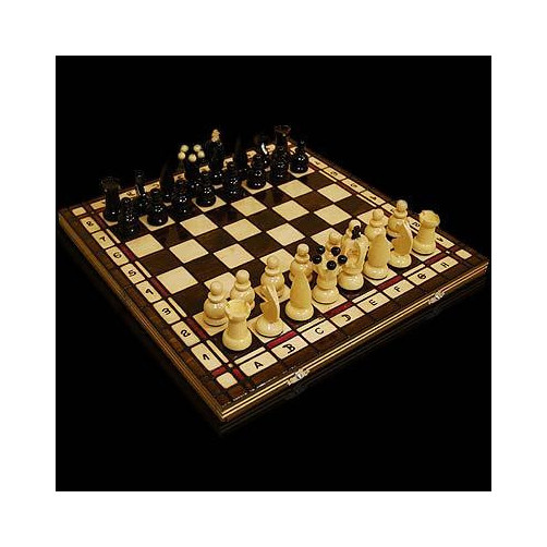 Recznie rzeźbione szachy 40x40