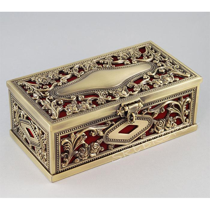 Szkatułka mosiądzowana 461-4684