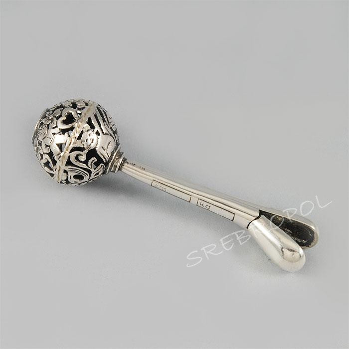 Grzechotka srebrna otwierana G105/0