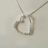 Zawieszka srebrna serce z cyrkoniami W TU 30/5