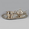 Komplet posrebrzany cukiernica i mlecznik SO.8801