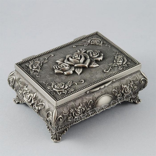 Cynowana szkatułka na biżuterię 461-4757