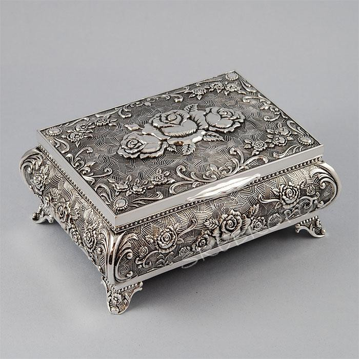 Szkatułka posrebrzana 461-4724