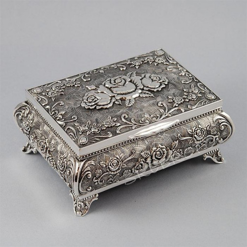 Szkatułka posrebrzana 461-4724