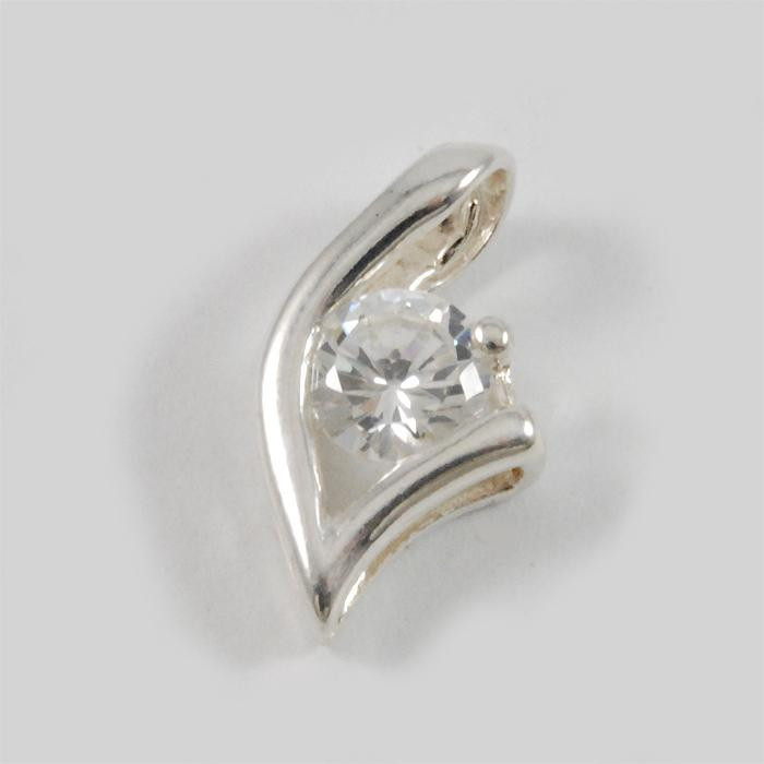 Wisiorek srebrny z cyrkonią W-11 MZ 10/0 2.0g