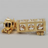 Złota figurka ciężarówka z kryształkami swarovskiego 122-0068