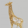 Złota figurka żyrafa z kryształkami swarovskiego 122-0084