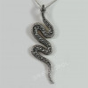 Zawieszka srebrna wąż z markazytami ZS 99/T