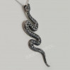 Zawieszka srebrna wąż z markazytami ZS 99/T