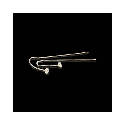 Kolczyki srebrne z cyrkonią K UN 8/0 1.6g